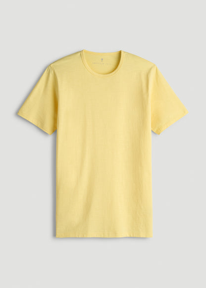 REGULAR-FIT Slub Tee for Tall Men in Lemon Drop