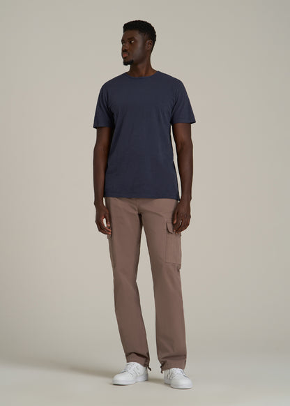 REGULAR-FIT Slub Tee for Tall Men in Navy