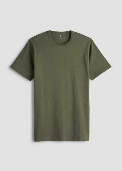 REGULAR-FIT Slub Tee for Tall Men in Olive