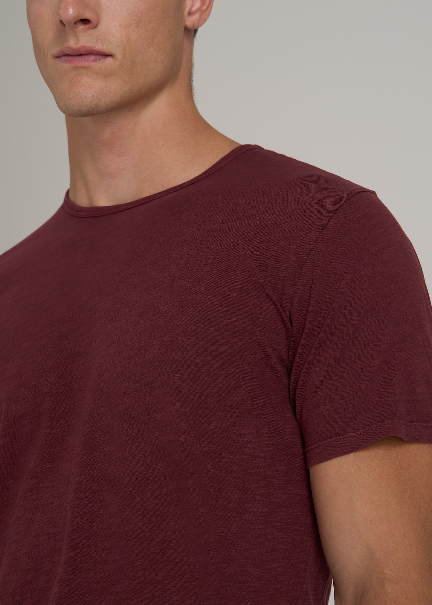 REGULAR-FIT Slub Tee in Red Ochre - Tall Men's Shirts