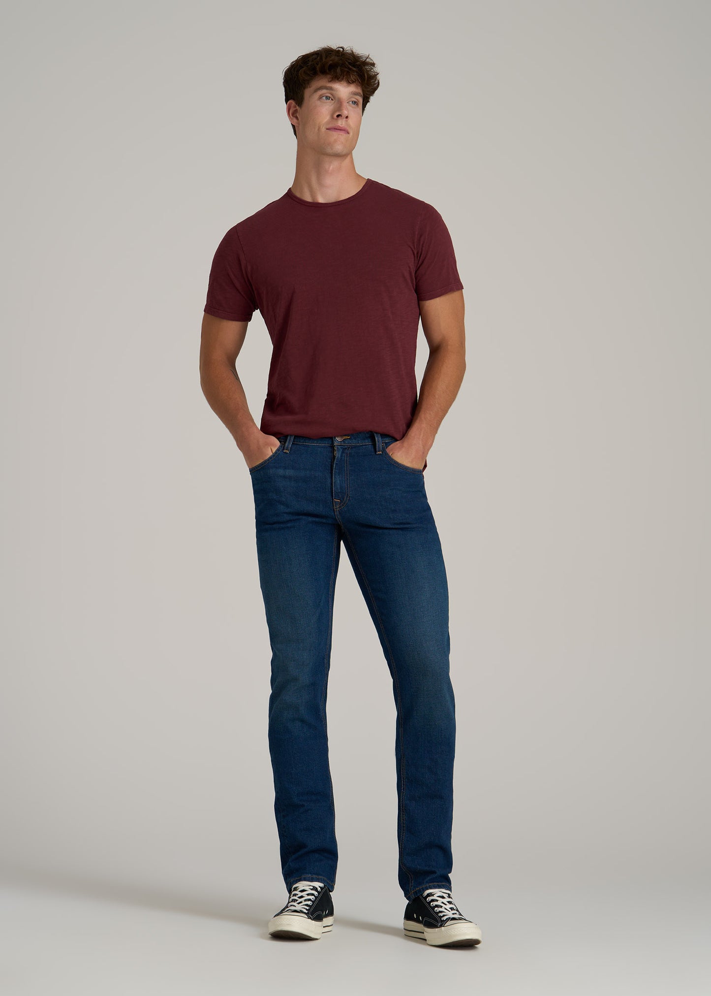 REGULAR-FIT Slub Tee in Red Ochre - Tall Men's Shirts