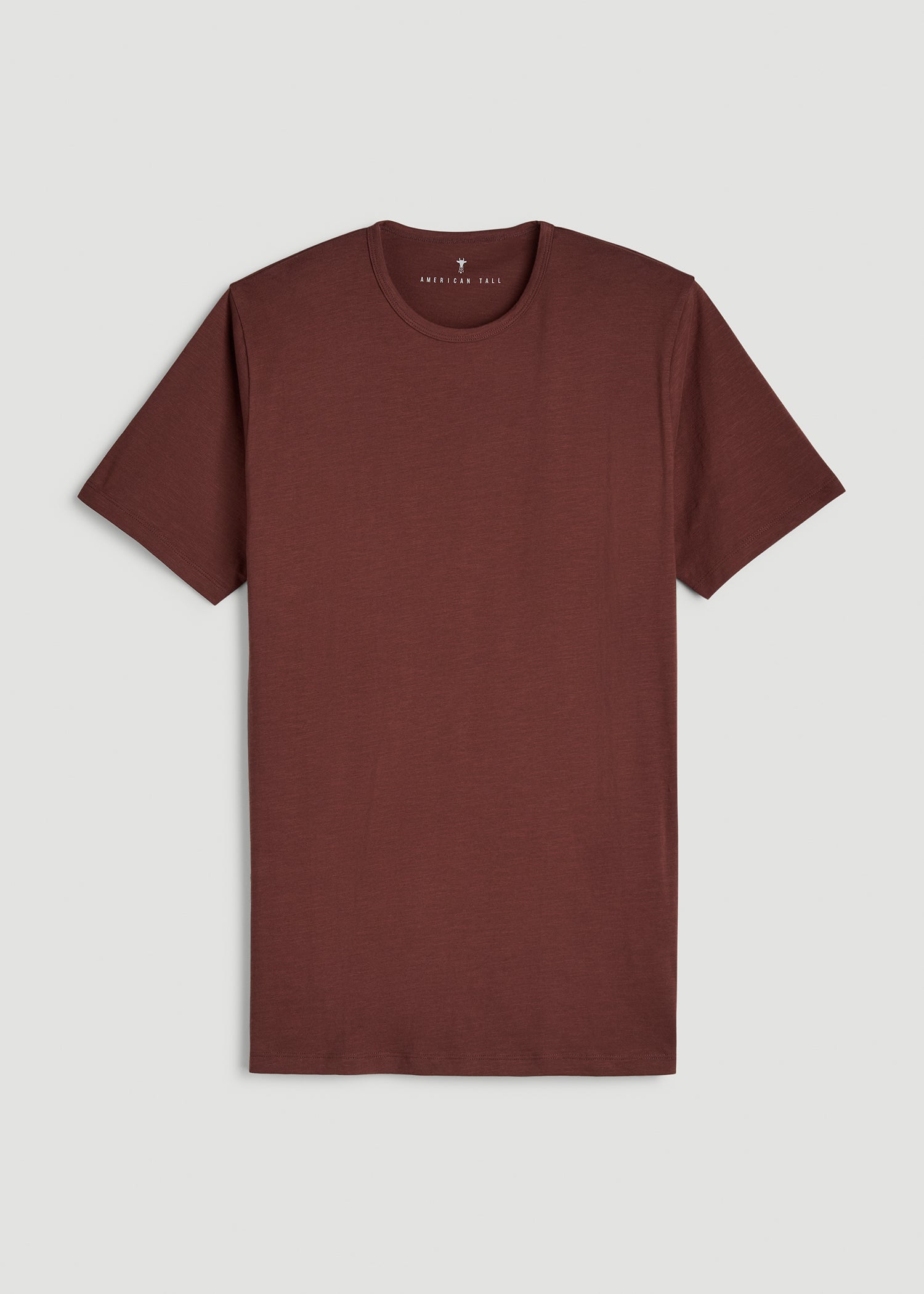 REGULAR-FIT Slub Tee for Tall Men in Rum Raisin