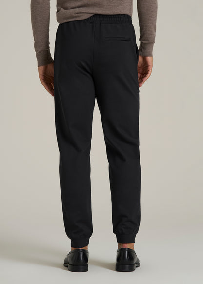 Soft Flex Ponte Jogger for Tall Men in Black