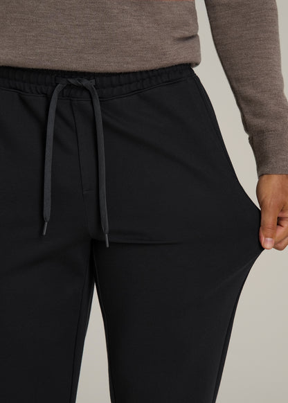 Soft Flex Ponte Jogger for Tall Men in Black