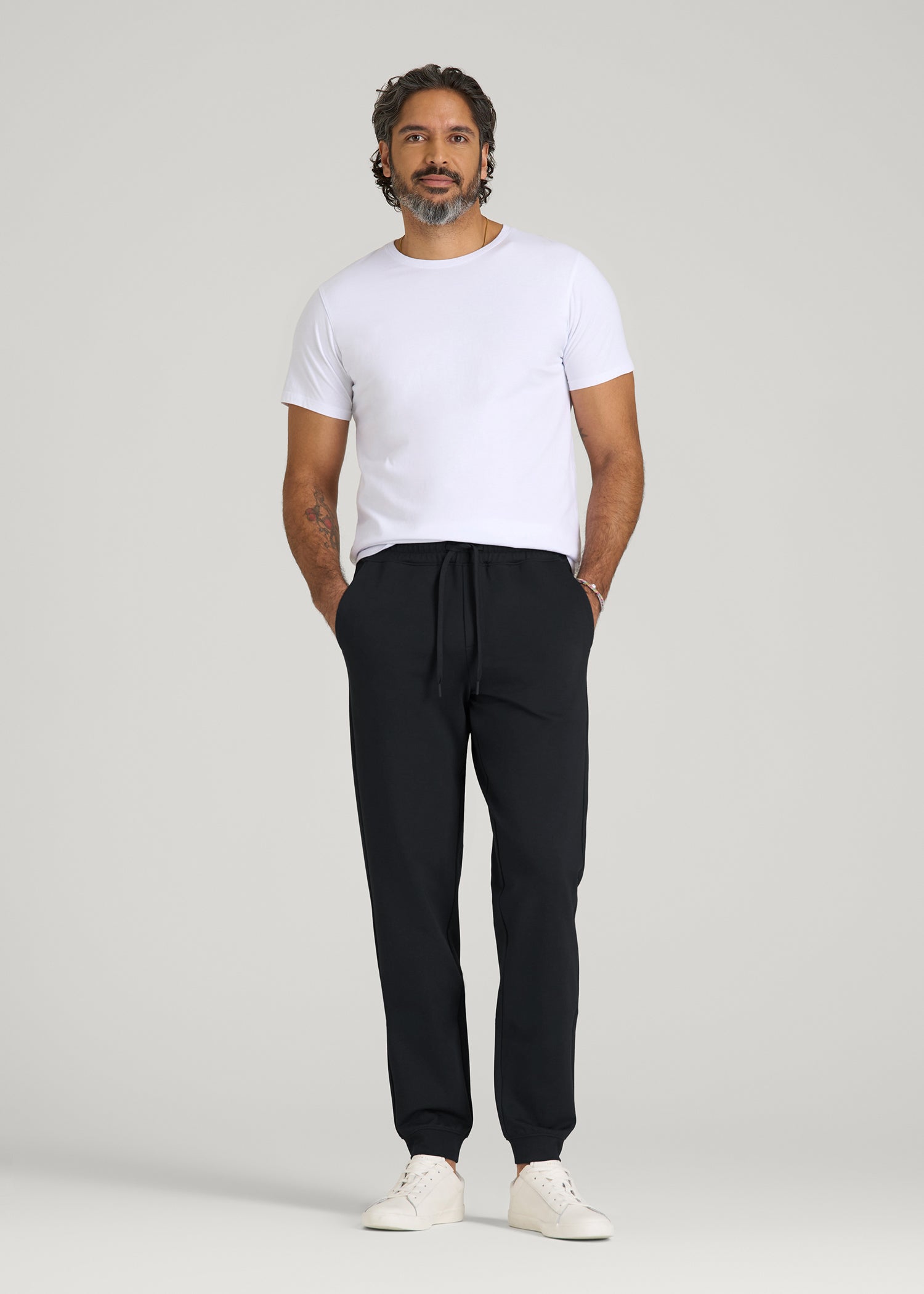 Soft Flex Ponte Jogger for Tall Men in Black