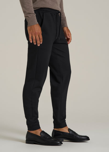 Soft Flex Ponte Jogger for Tall Men in Black