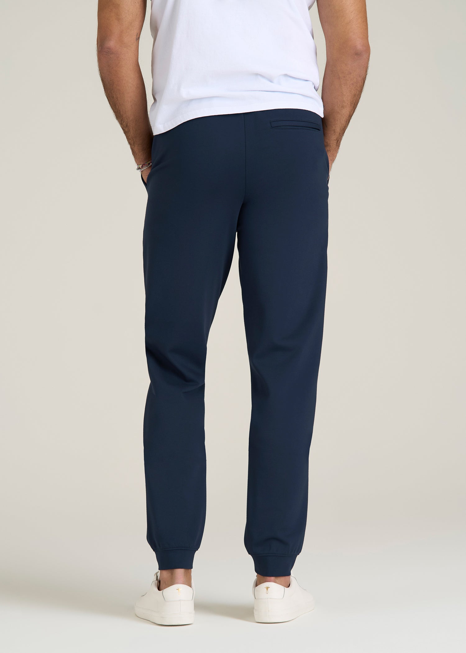 Soft Flex Ponte Jogger for Tall Men in Navy