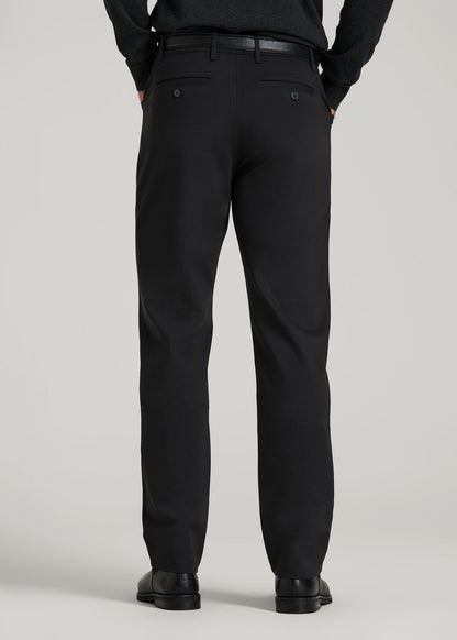 Flex Ponte Pants for Tall Men in Black