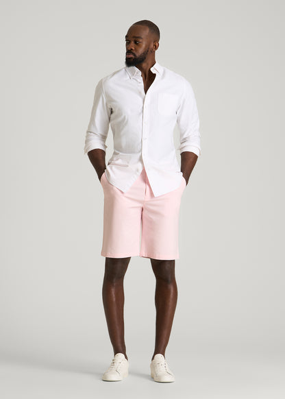 Stretch Commuter Chino Short for Tall Men in Barely Pink 30 / Tall / Barely Pink
