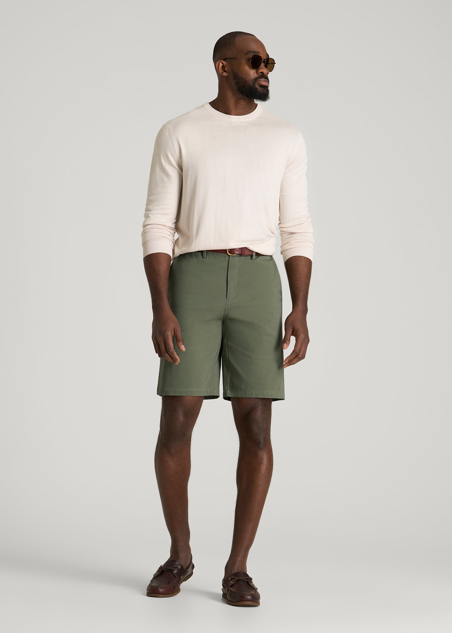 mens dress chino shorts MagnaReady Men's Adaptive Flat Front 'Fordham' Easy-Care Chino Twill Short with Magnetic Closures