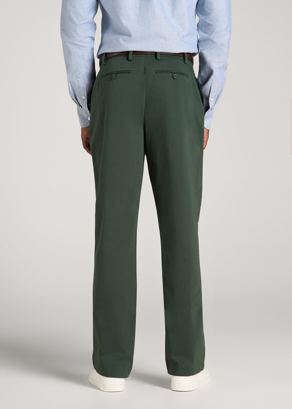 4 Way Stretch Commuter RELAXED Chino Pants for Tall Men in Boreal Forest