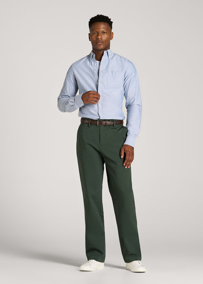 4 Way Stretch Commuter RELAXED Chino Pants for Tall Men in Boreal Forest