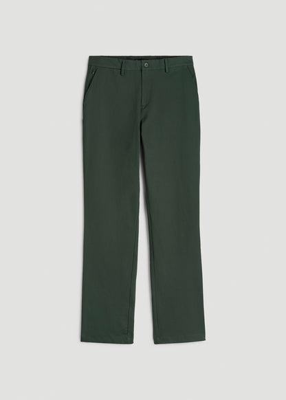 4 Way Stretch Commuter RELAXED Chino Pants for Tall Men in Boreal Forest