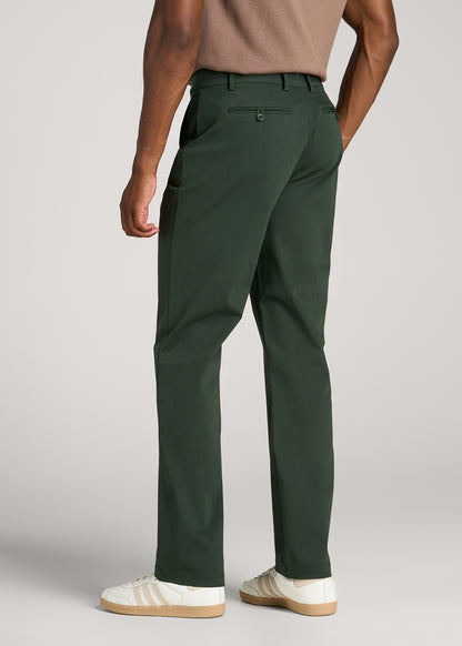 4-Way Stretch Commuter Straight Chino Pants for Tall Men in Boreal Forest