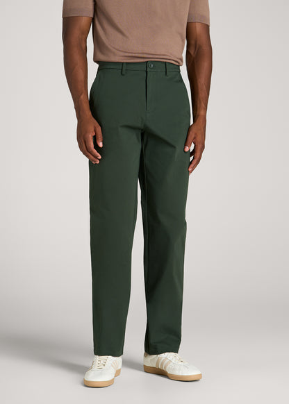 4-Way Stretch Commuter Straight Chino Pants for Tall Men in Boreal Forest