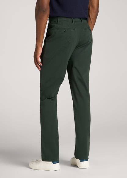 4-Way Stretch Commuter Tapered Chino Pants for Tall Men in Boreal Forest