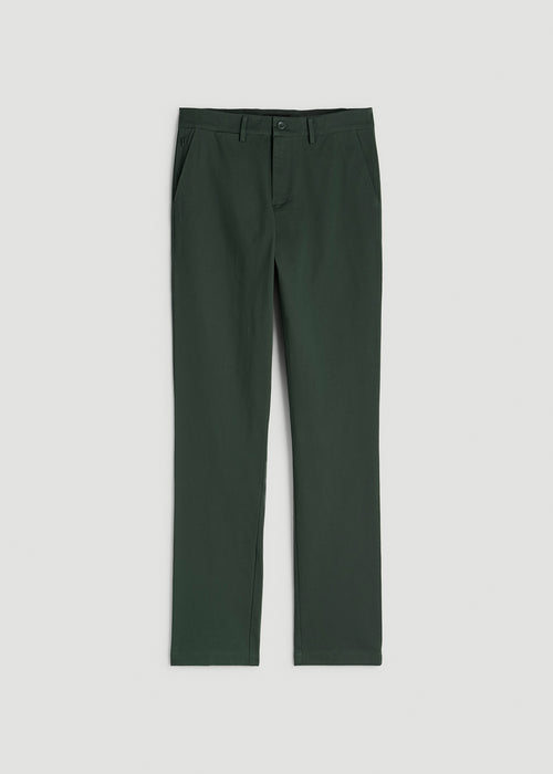 4-Way Stretch Commuter Tapered Chino Pants for Tall Men in Boreal Forest