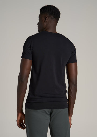 The Essential MODERN-FIT Crewneck Tee for Tall Men in Black