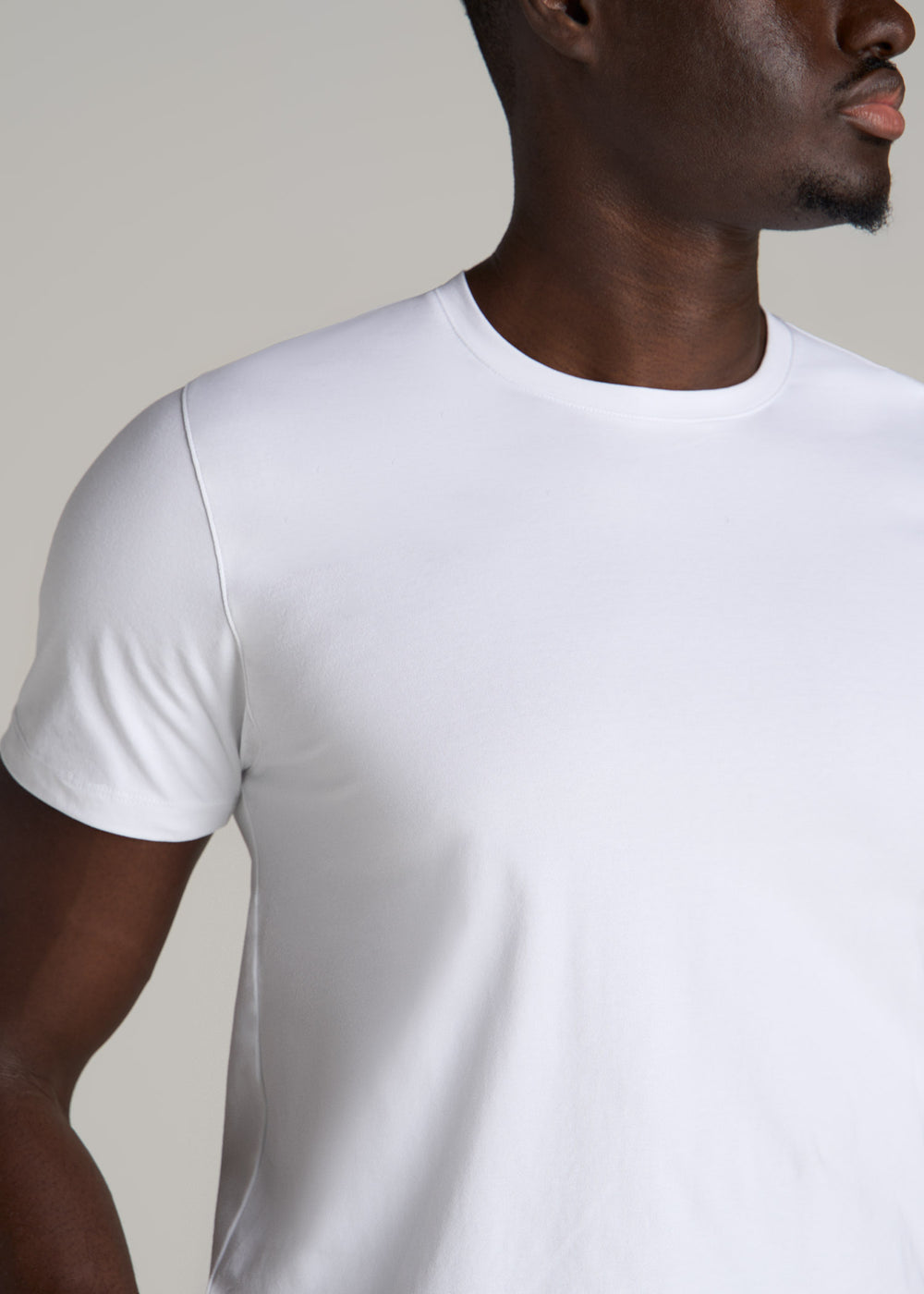 Stretch Cotton T-Shirt for Tall Men | American Tall
