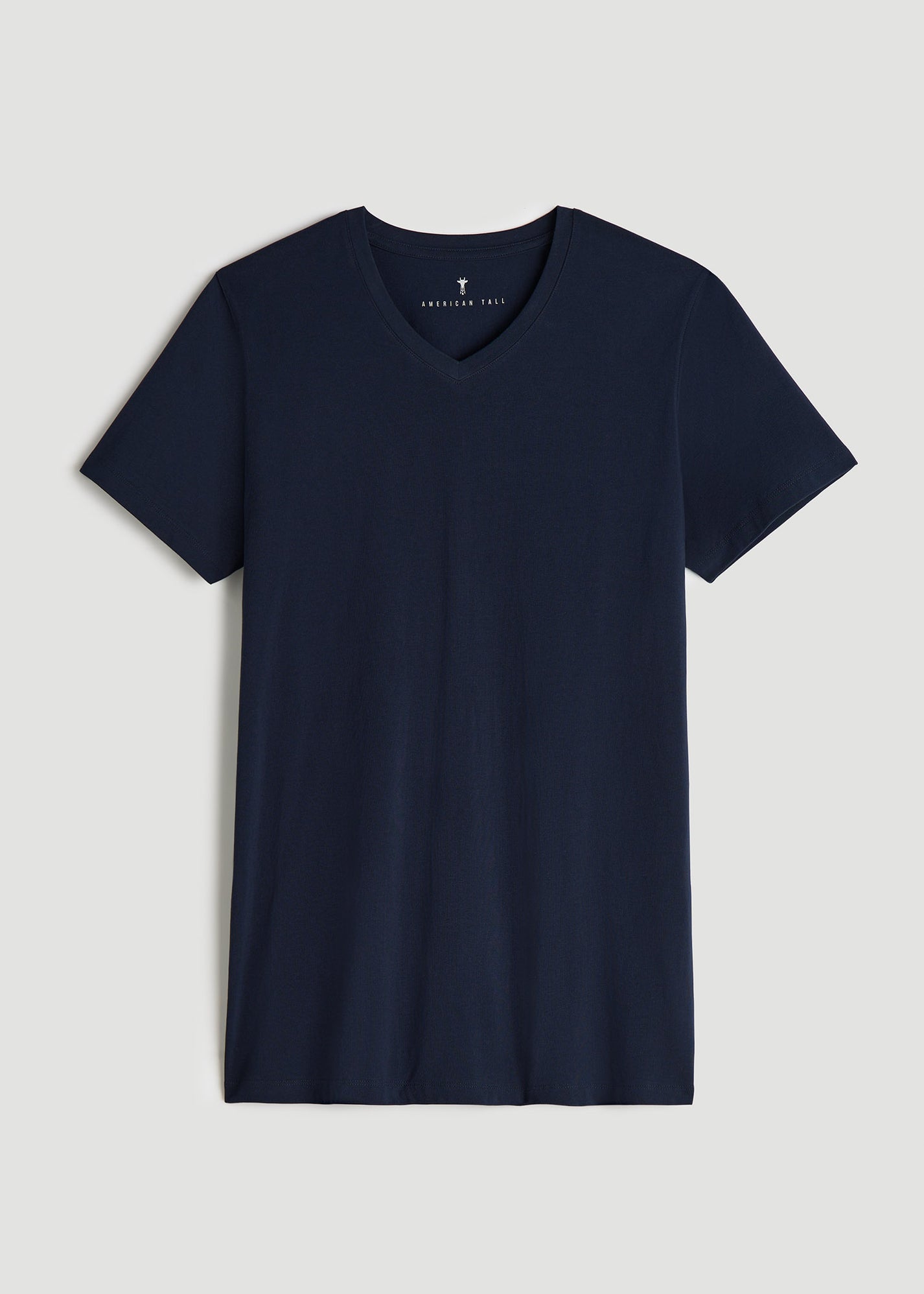 Stretch Cotton V-Neck T-Shirt for Tall Men | American Tall