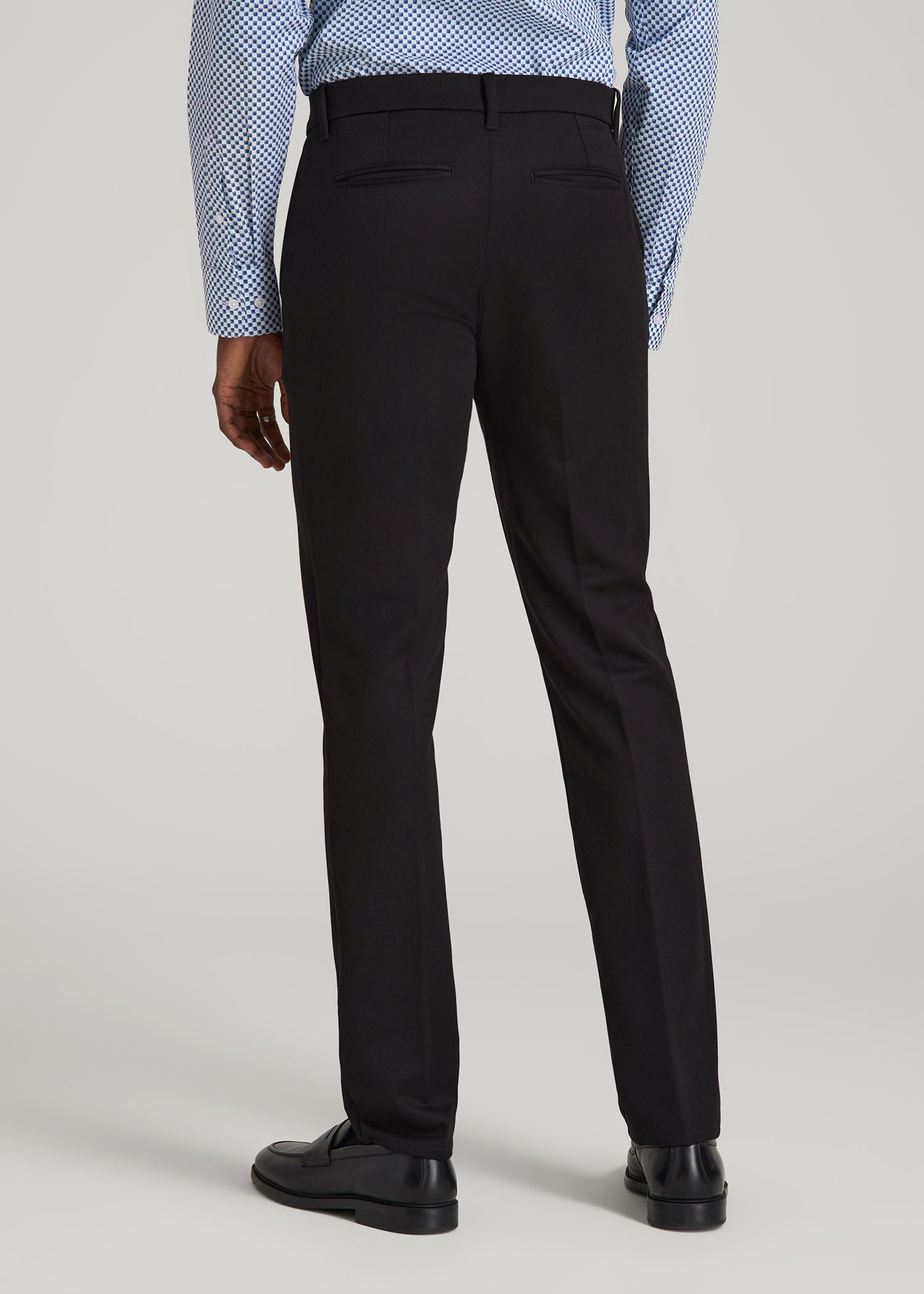 TAPERED-FIT Stretch Dress Pants for Tall Men in Black 38 / 40 / Black TAPERED-FIT Stretch Dress Pants for Tall Men in Black 38 / 40 / Black