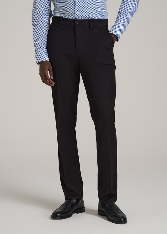 TAPERED-FIT Stretch Dress Pants for Tall Men in Black