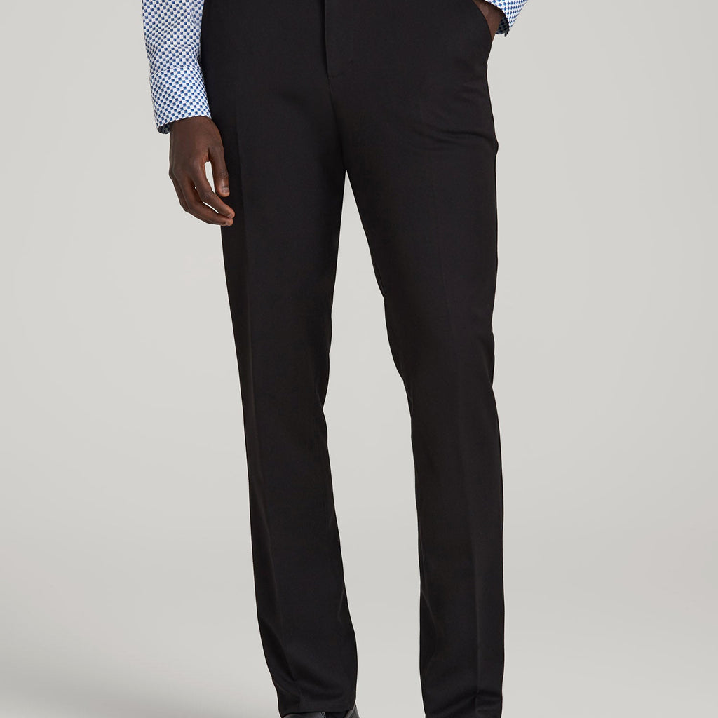 TAPERED-FIT Stretch Dress Pants for Tall Men in Black 38 / 40 / Black TAPERED-FIT Stretch Dress Pants for Tall Men in Black 38 / 40 / Black