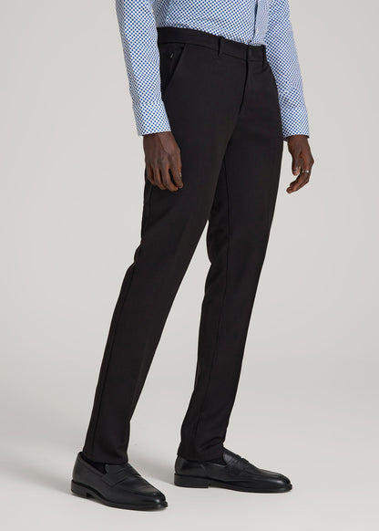 tapered dress pants black dress loafers men DGKaxiyaHM Men's Solid Color Casual Slim Tapered Trousers Classic Fit Flat Front Relaxed Pant Light Straight Leg Dress Pants (Black,31) at Amazon Men's Clothing store