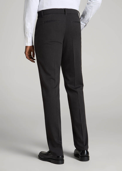 TAPERED-FIT Stretch Dress Pants for Tall Men in Charcoal Heather 32 / 38 / Charcoal Heather TAPERED-FIT Stretch Dress Pants for Tall Men in Charcoal Heather 32 / 38 / Charcoal Heather