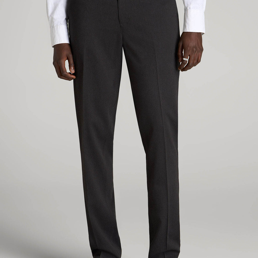 TAPERED-FIT Stretch Dress Pants for Tall Men in Charcoal Heather 32 / 38 / Charcoal Heather