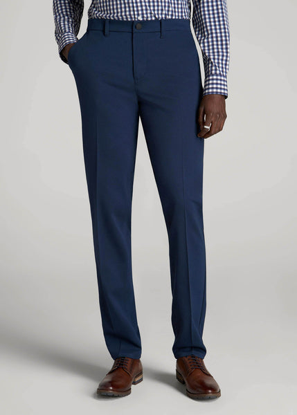 TAPERED-FIT Stretch Dress Pants for Tall Men in Marine Navy 38 / 38 / Marine Navy