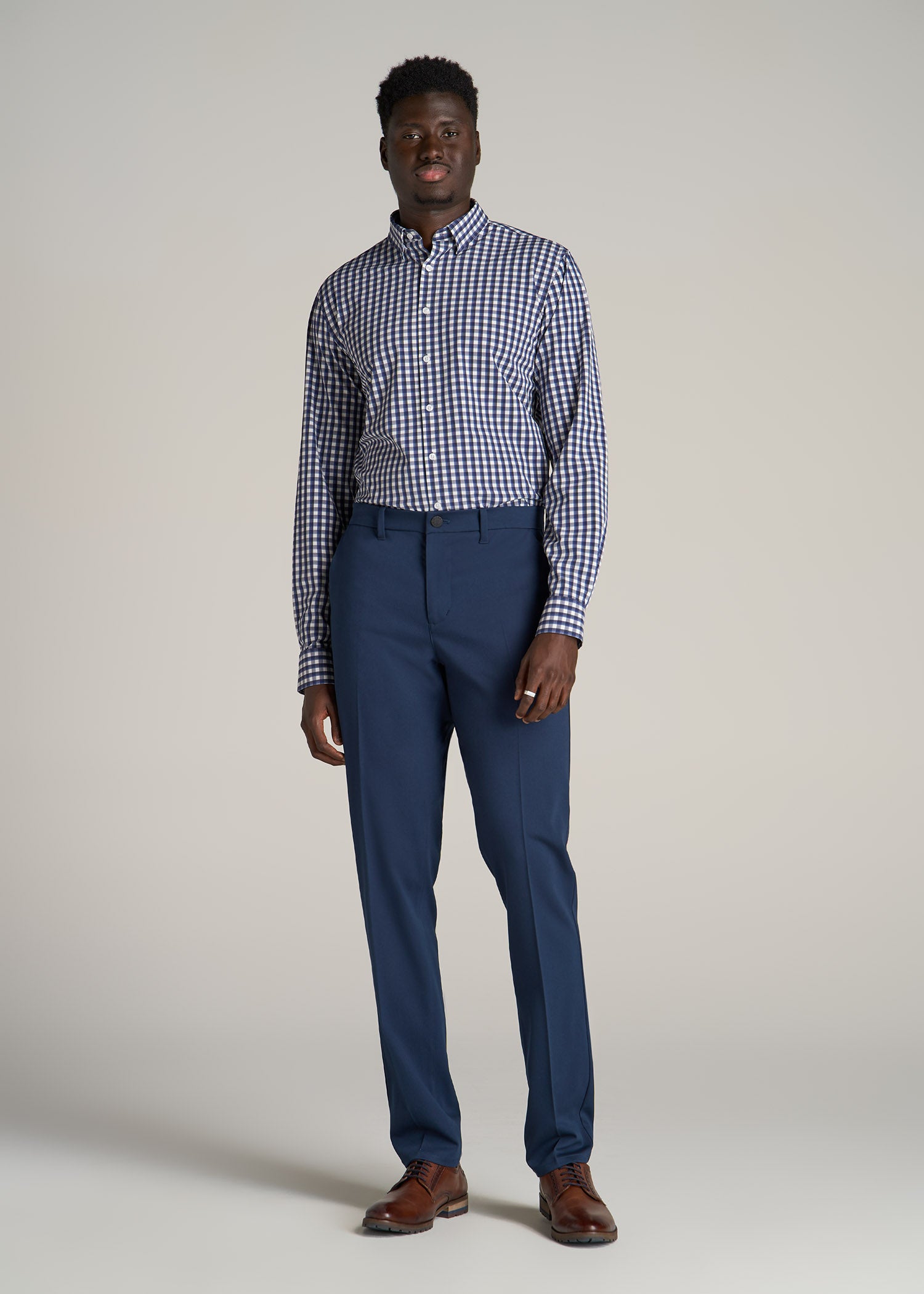 Tapered-Fit Stretch Dress Pants for Tall Men in Marine Navy 34 / 36 / Marine Navy Tapered-Fit Stretch Dress Pants for Tall Men in Marine Navy 34 / 36 / Marine Navy