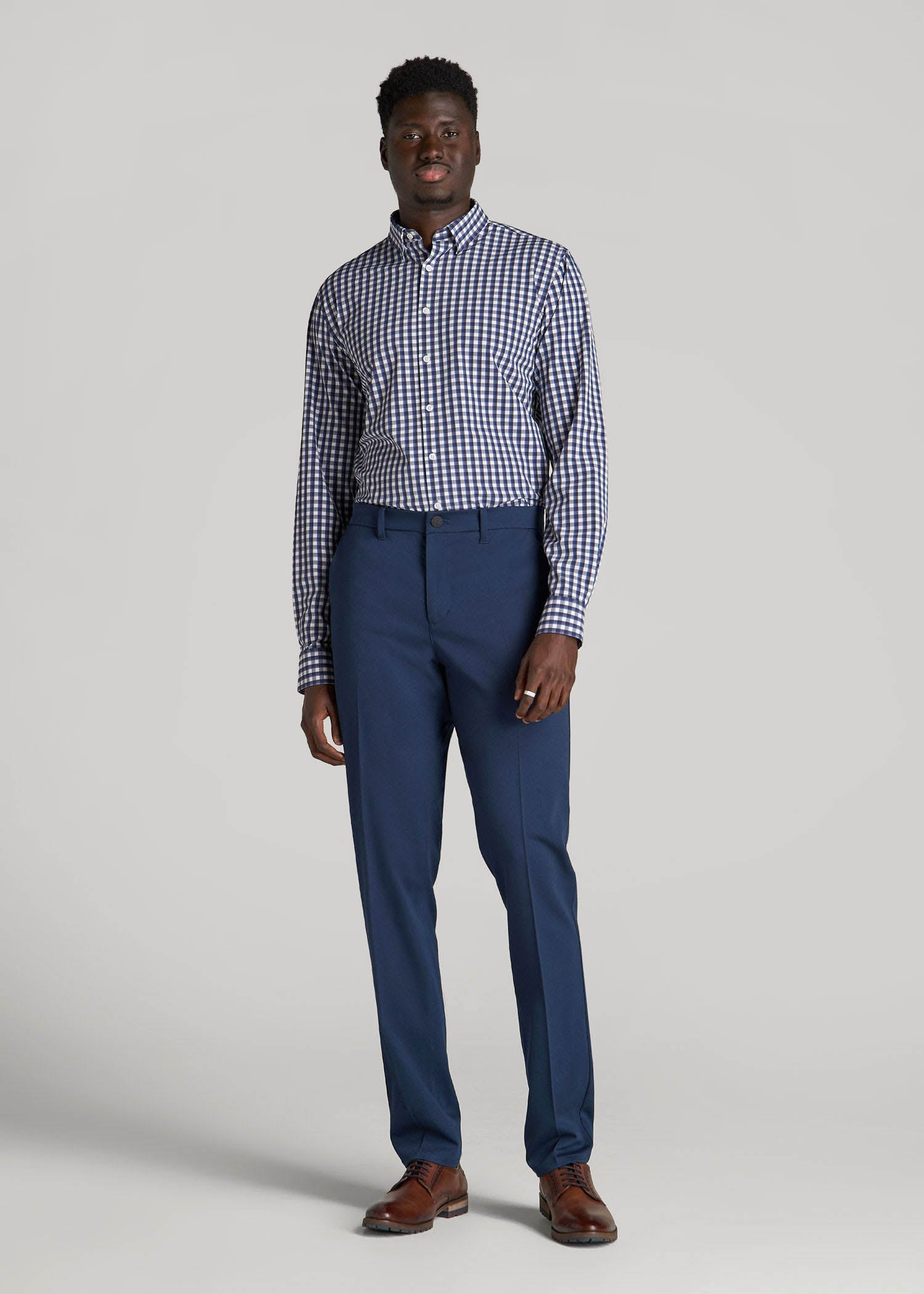 TAPERED-FIT Stretch Dress Pants for Tall Men in Marine Navy 30 / 38 / Marine Navy TAPERED-FIT Stretch Dress Pants for Tall Men in Marine Navy 30 / 38 / Marine Navy