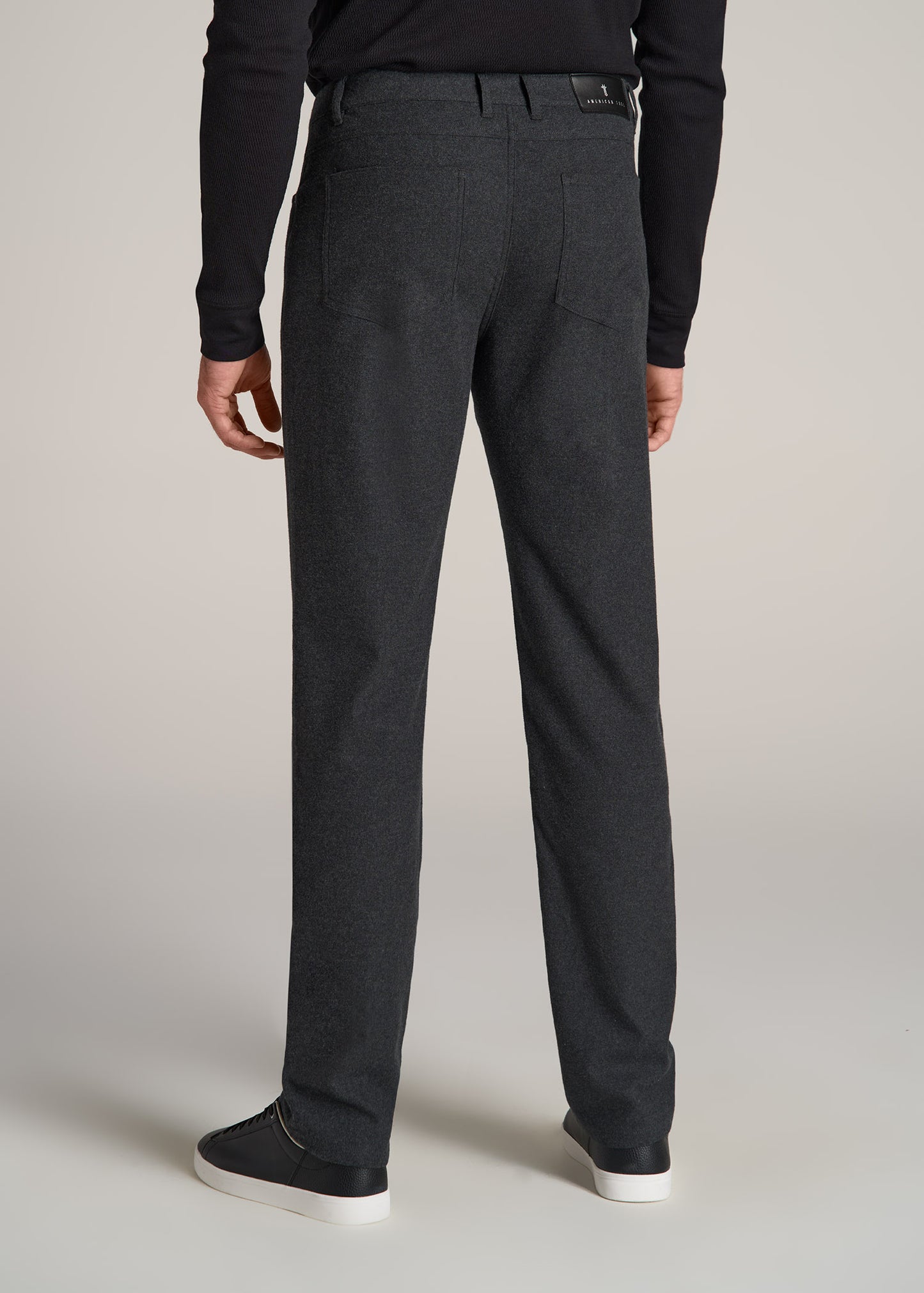 Men's Casual Dark Grey Cotton Pants - Temu
