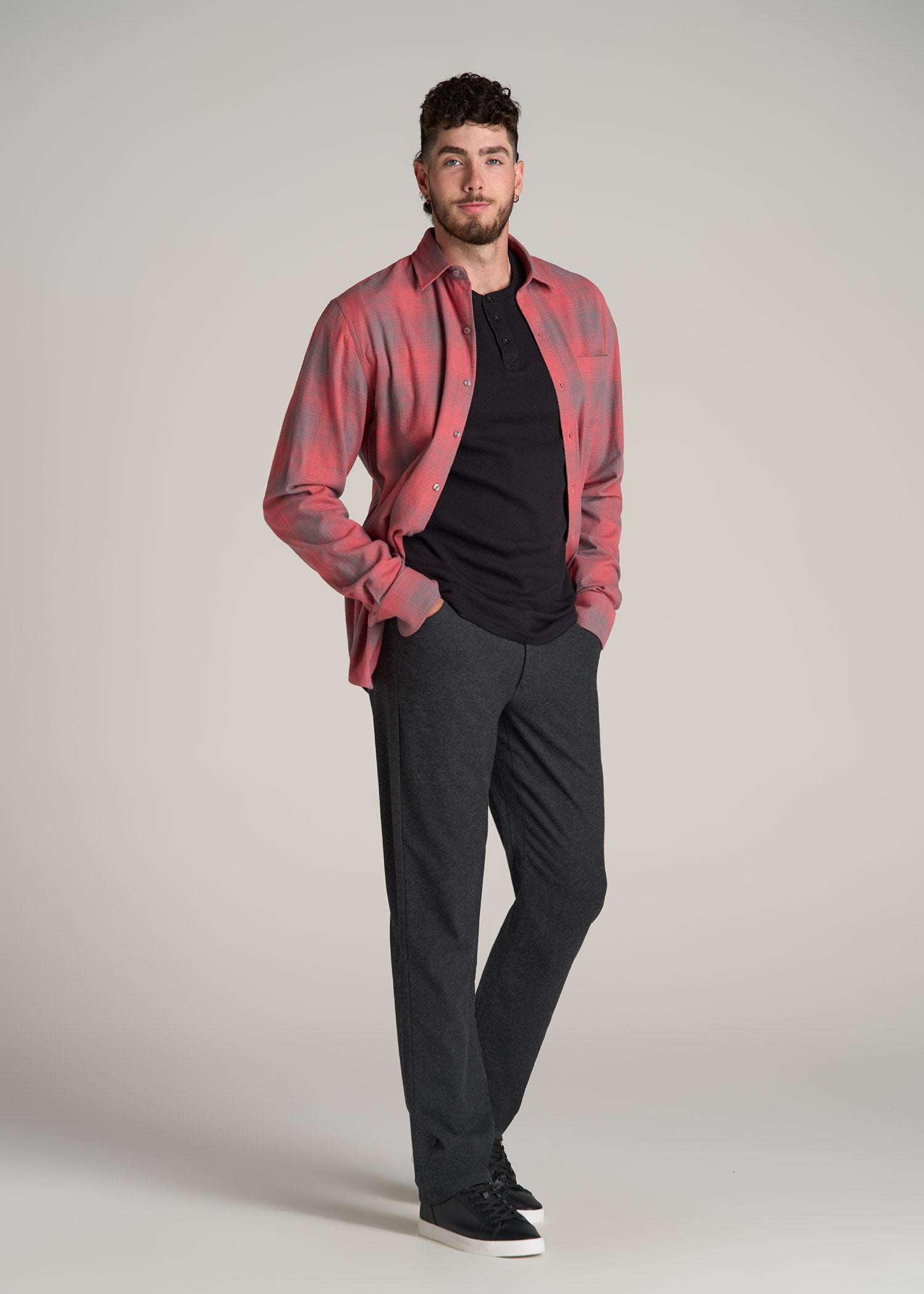 Stretch Flannel 5 Pocket Pants for Tall Men | American Tall