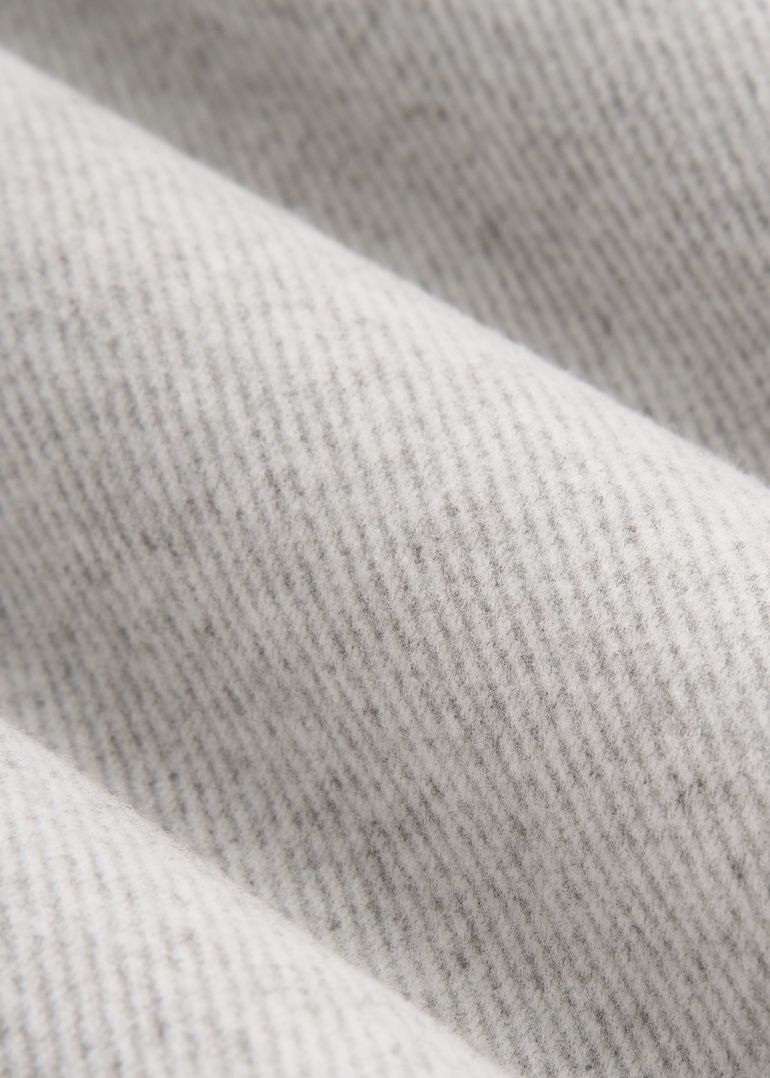 Stretch Flannel Button Shirt for Tall Men in Light Grey Mix