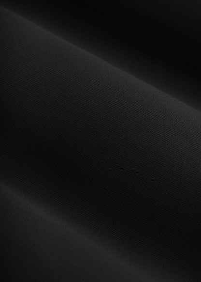 Stretch Hybrid Shorts for Tall Men in Deep Black