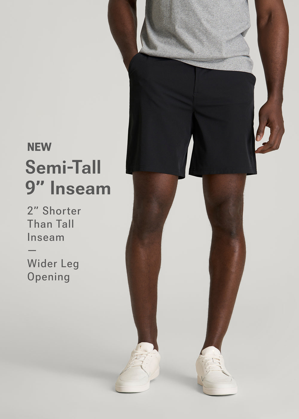 Platform Short Men Hybrid Shorts for Tall Men | American Tall