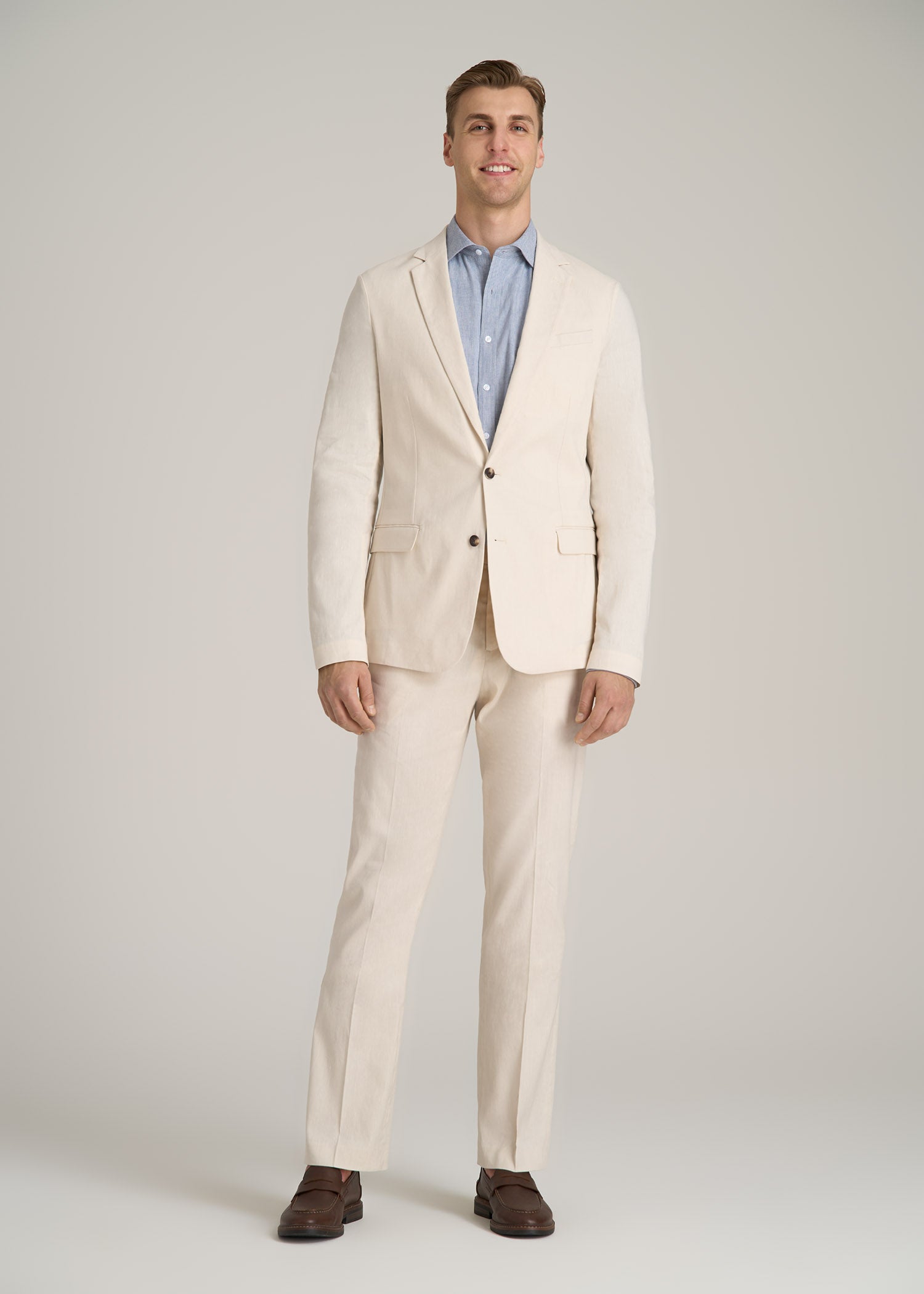 Mens big and tall linen blazer - big and tall linens blazer main image 1
