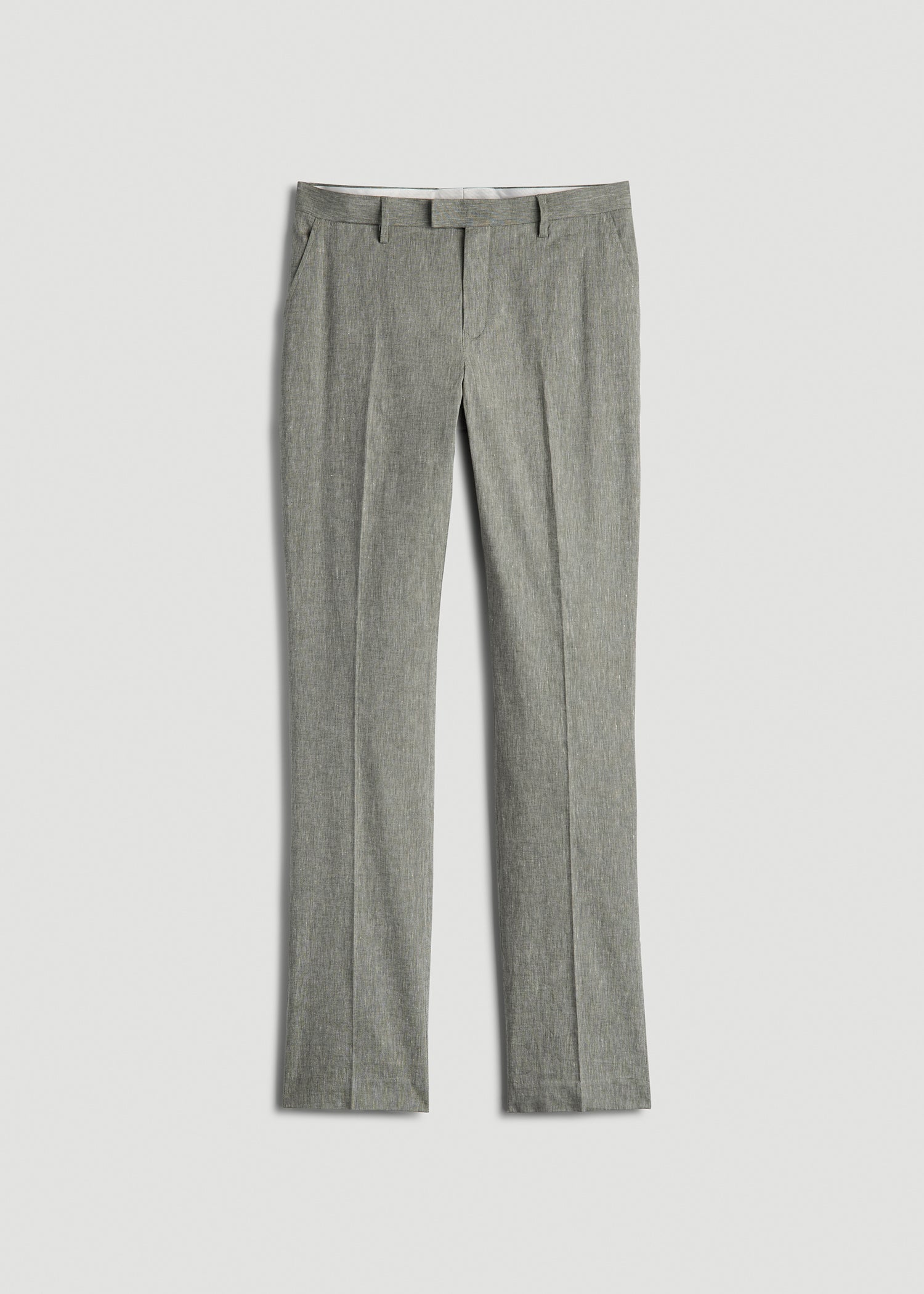 Stretch Linen Dress Pants for Tall Men