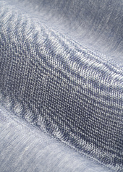 Stretch Linen Dress Pants for Tall Men in Navy Linen