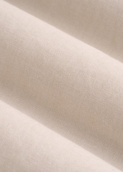 Stretch Linen Dress Shirt for Tall Men in Light Stone Mix