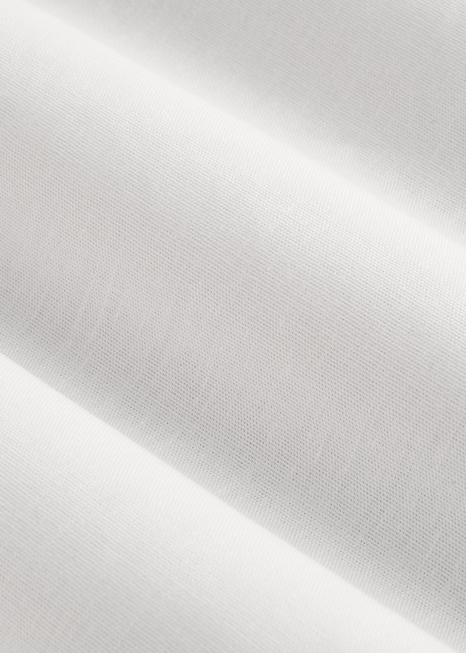 Stretch Linen Dress Shirt for Tall Men in White