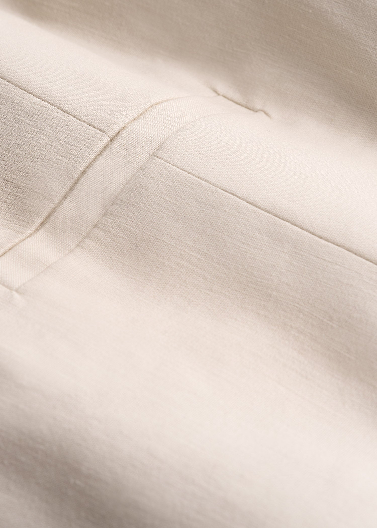 Stretch Linen Suit Vest for Tall Men in Light Beige Linen