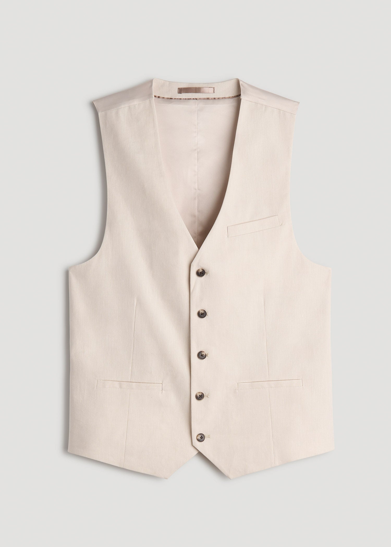 Stretch Linen Suit Vest for Tall Men | American Tall