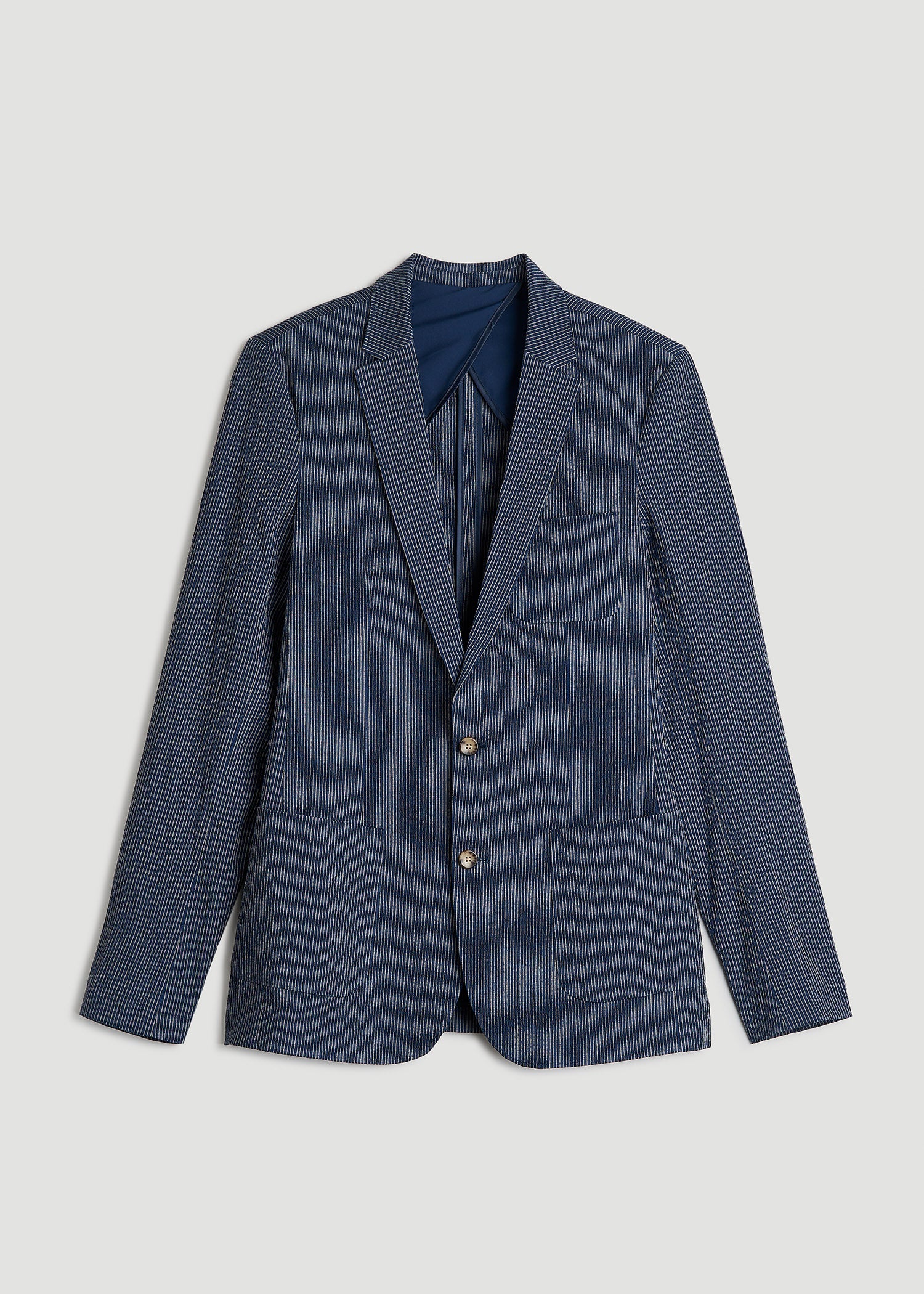 Stretch Seersucker Blazer for Tall Men | American Tall