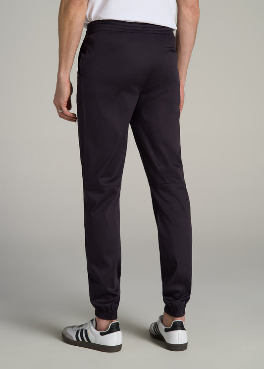 Stretch Twill Tall Men's Jogger Pants in Charcoal Rinse
