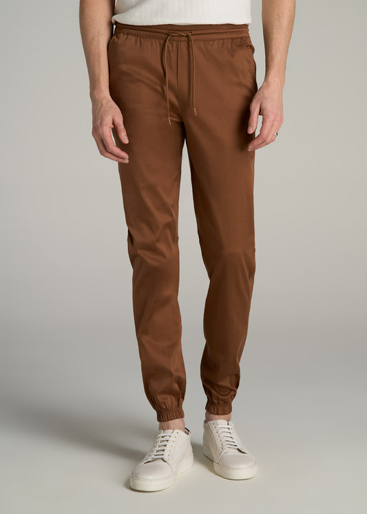 Stretch Twill Tall Men's Jogger Pants in Nutshell