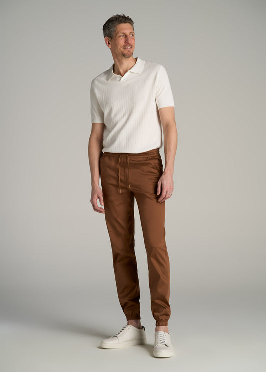 Stretch Twill Tall Men's Jogger Pants in Nutshell