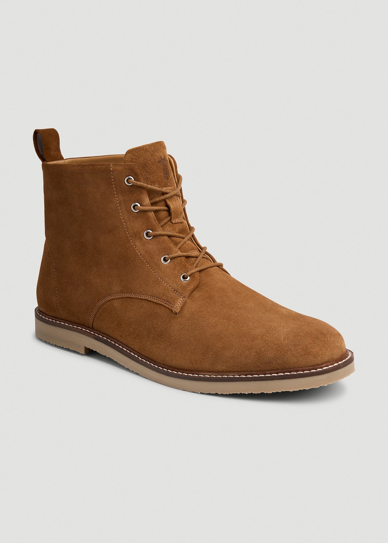 suede dress boots mens rismart Men's Chukka Plain Toe Lace Up Oxfords Business Casual Shoes Beige, 6.5 online and in Suede Crepe Sole Boots for